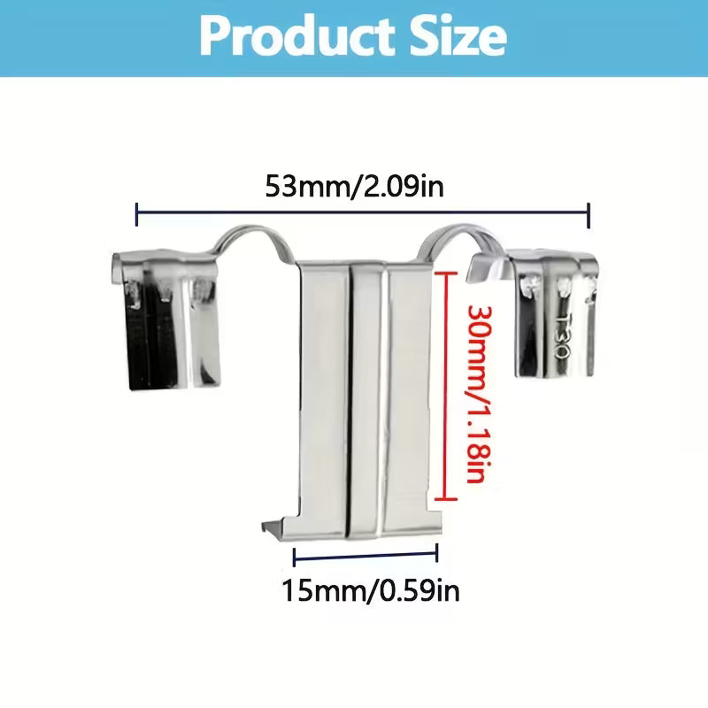 Solar Panel Drainage Clips – 304 Stainless Steel Water Flow Guide for 30mm PV Frames